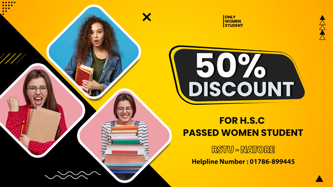  50% Discount for Female Student